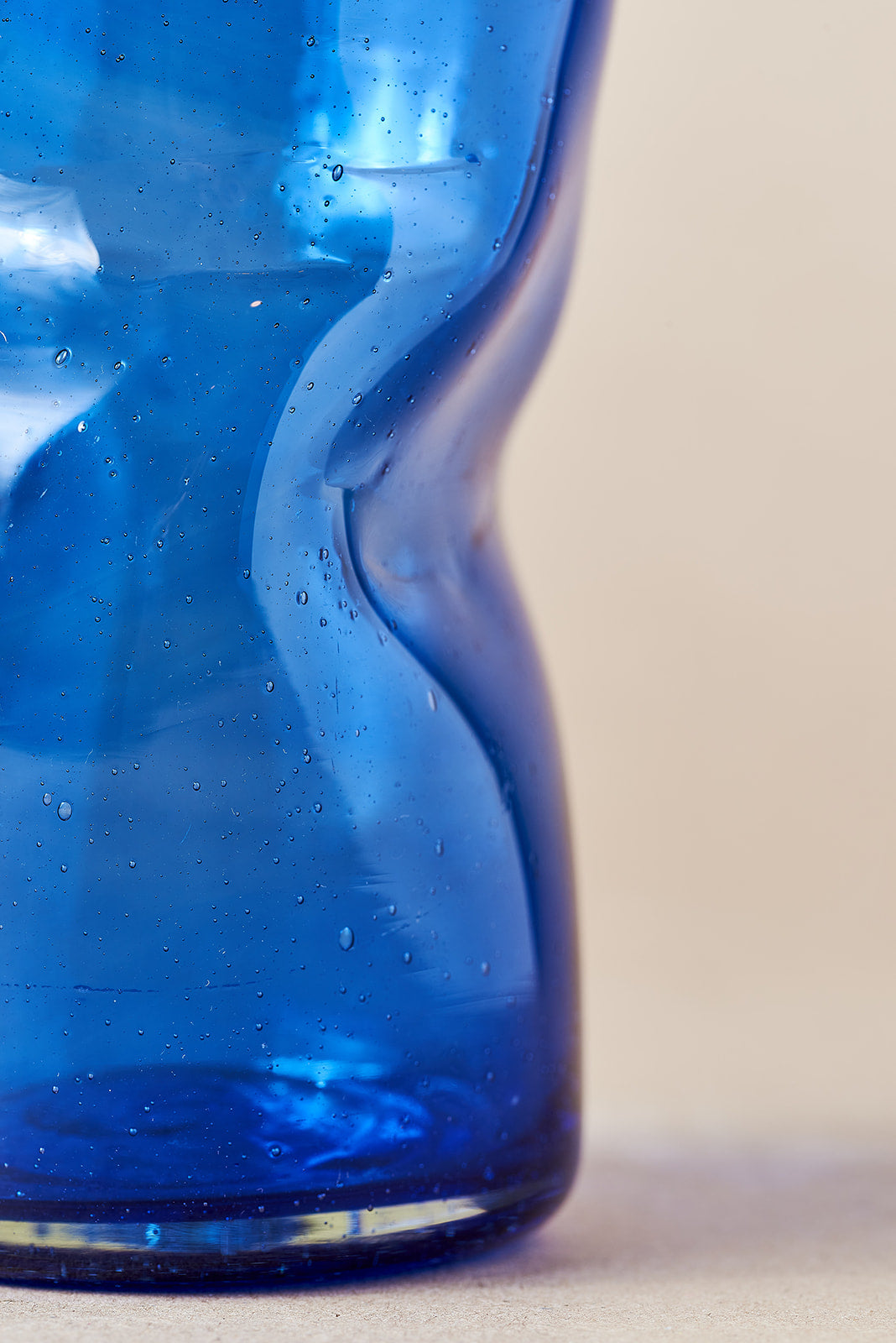 PACK OF 2 | Glass - Blue Creased