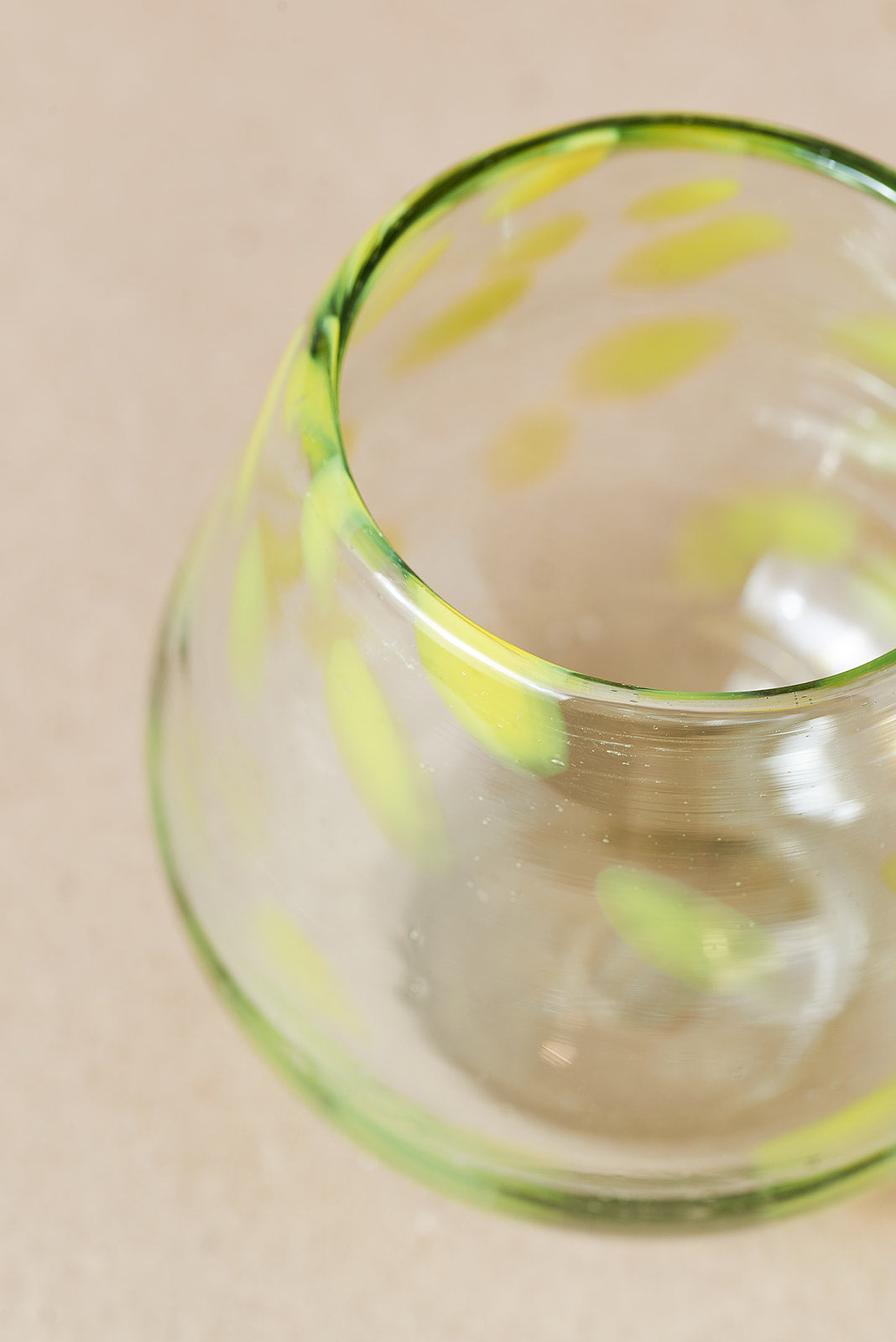 PACK DE 4 | Vaso - Yellow Dots Round
