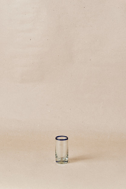 PACK OF 4 | Tequila Glass - Blue Rim