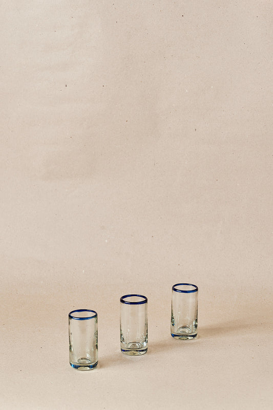 PACK DE 2 | Vaso Tequila - Blue Rim