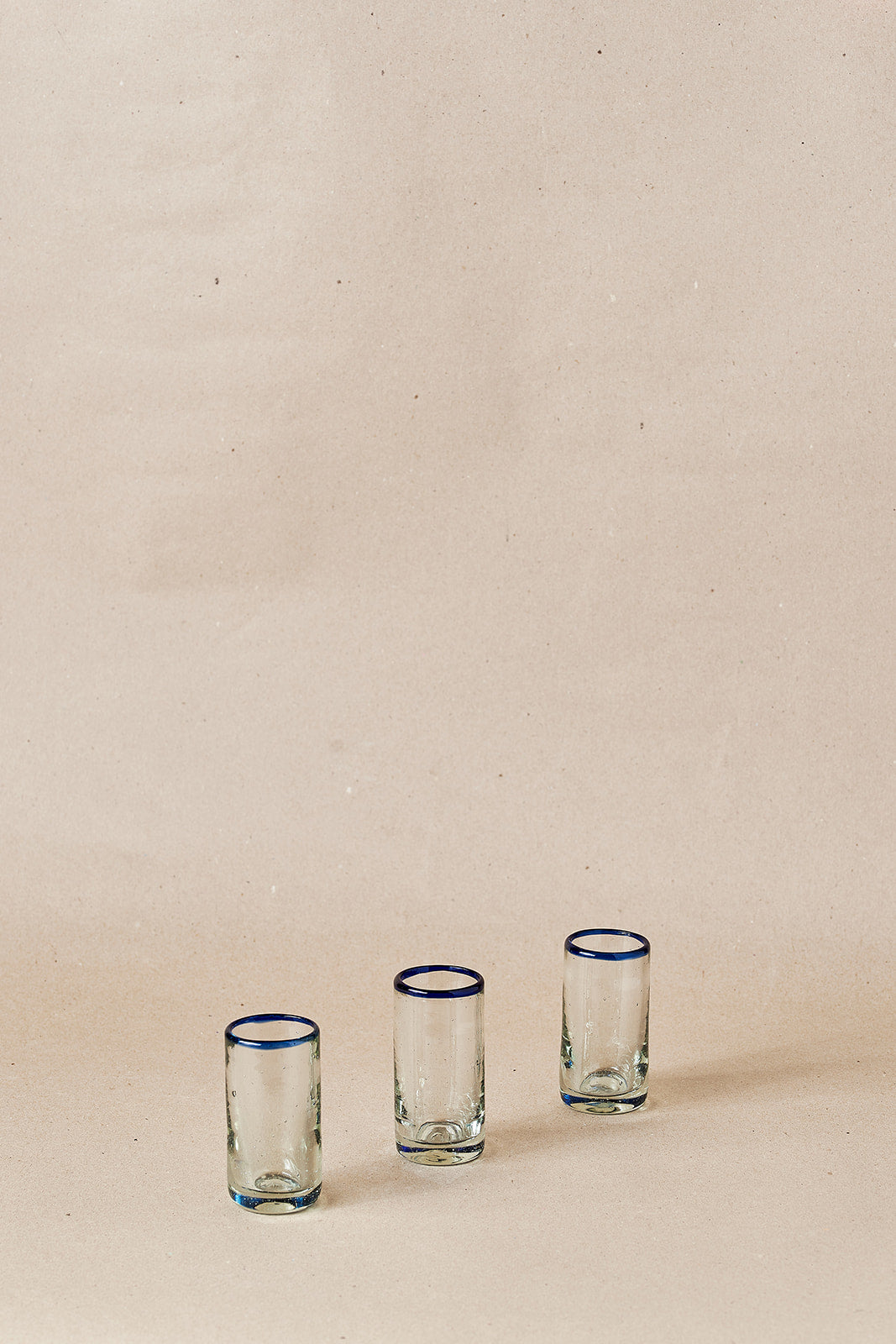PACK OF 4 | Tequila Glass - Blue Rim