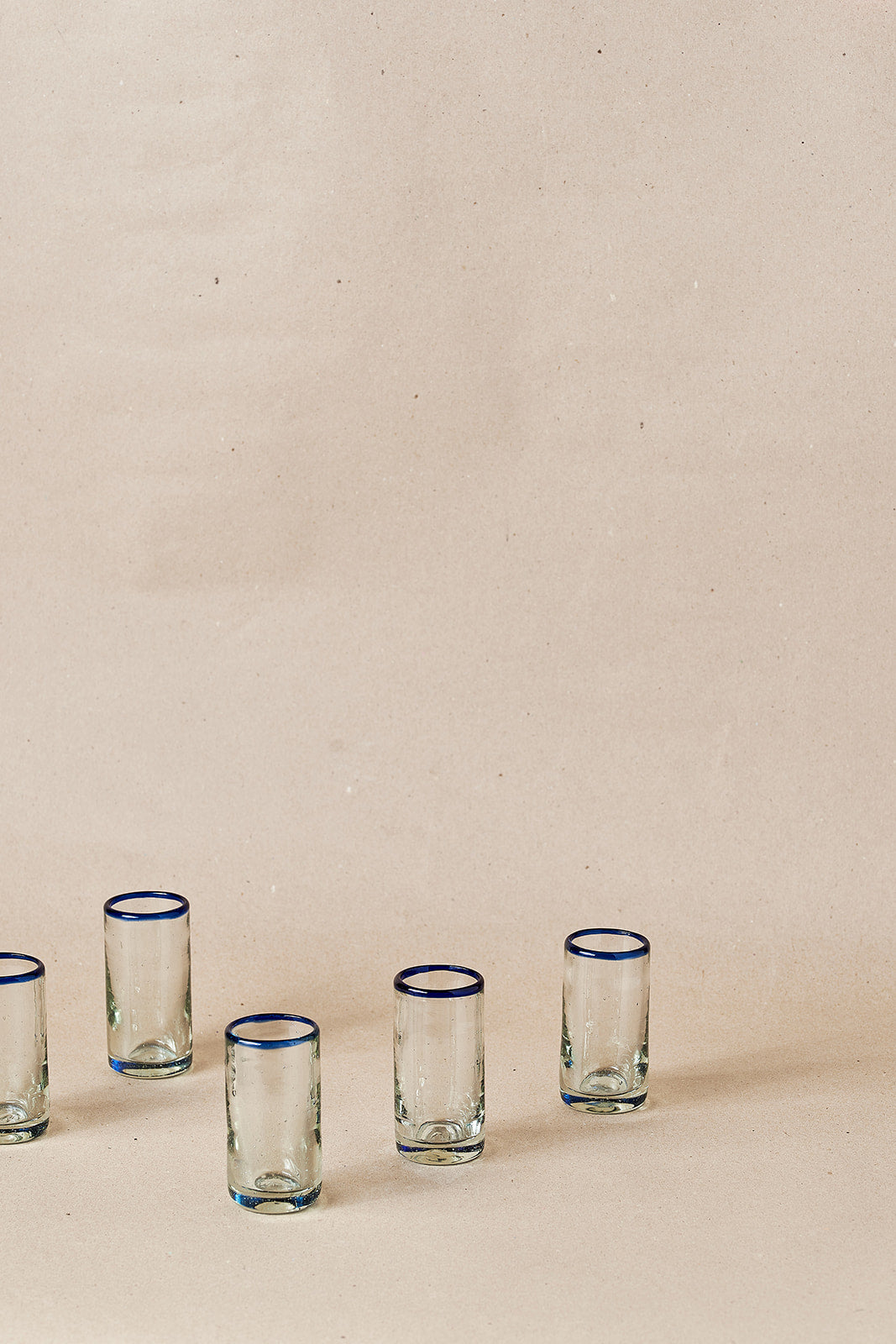 PACK OF 2 | Tequila Glass - Blue Rim