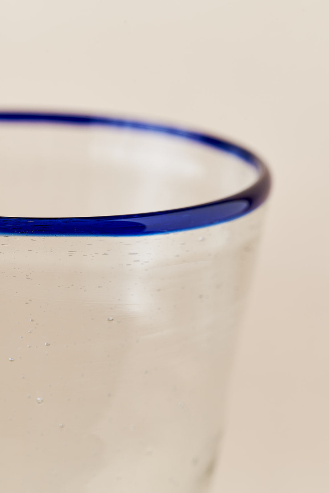 PACK OF 2 | Glass - Blue Rim