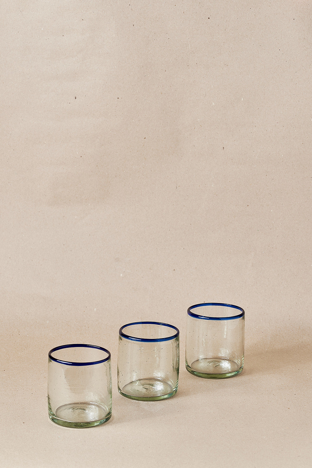 PACK DE 4 | Vaso - Blue Rim Round