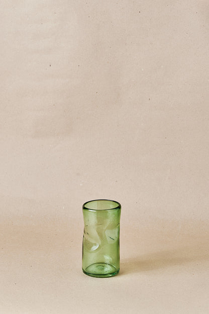 PACK OF 4 | Glass - Jade Creased