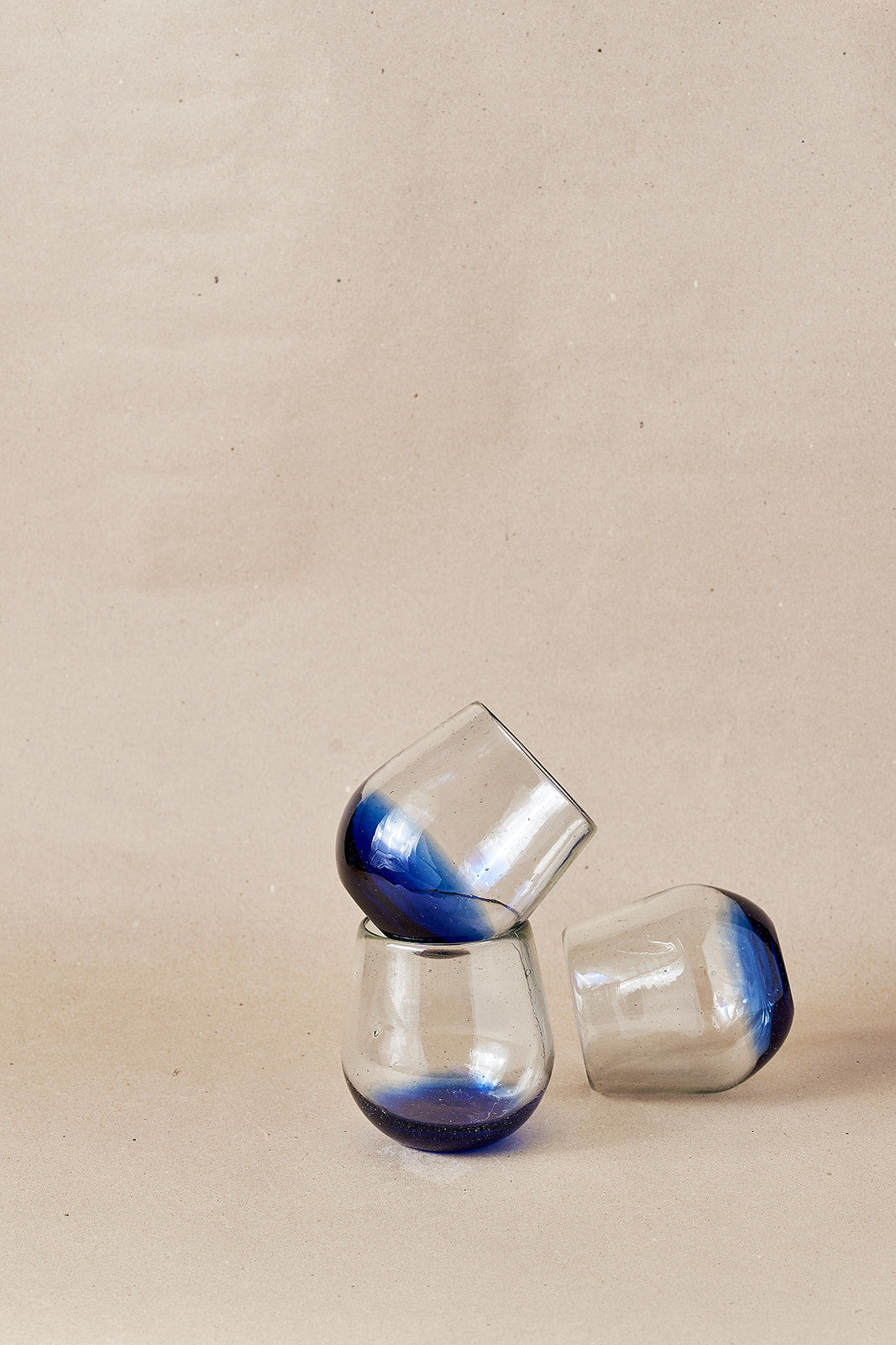 PACK DE 4 | Vaso - Bottom Blue Rim
