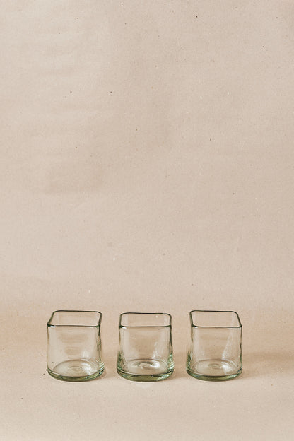 PACK OF 4 | Glass - Crystal Squared