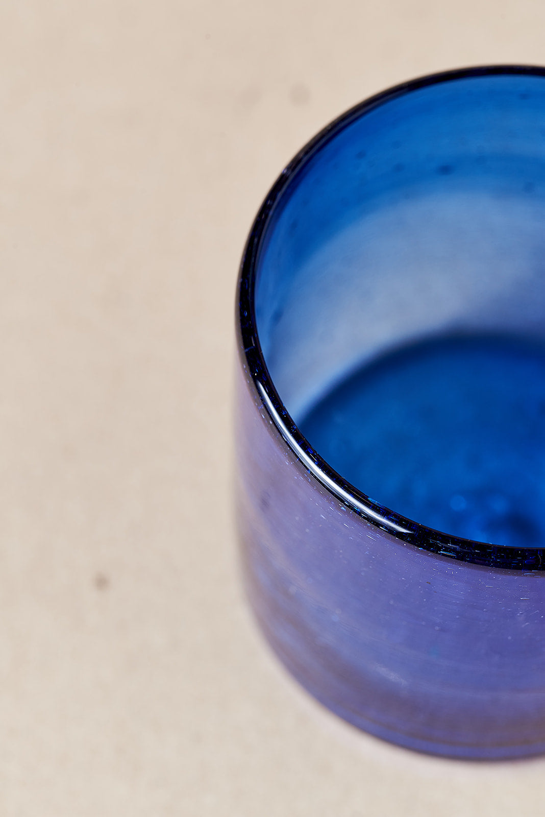 PACK OF 2 | Glass - Blue Round