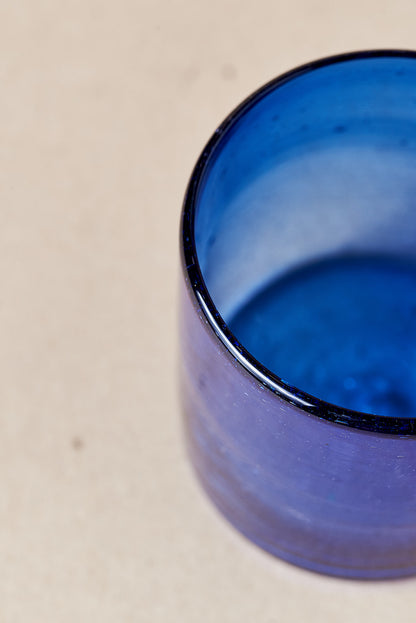PACK OF 2 | Glass - Blue Round