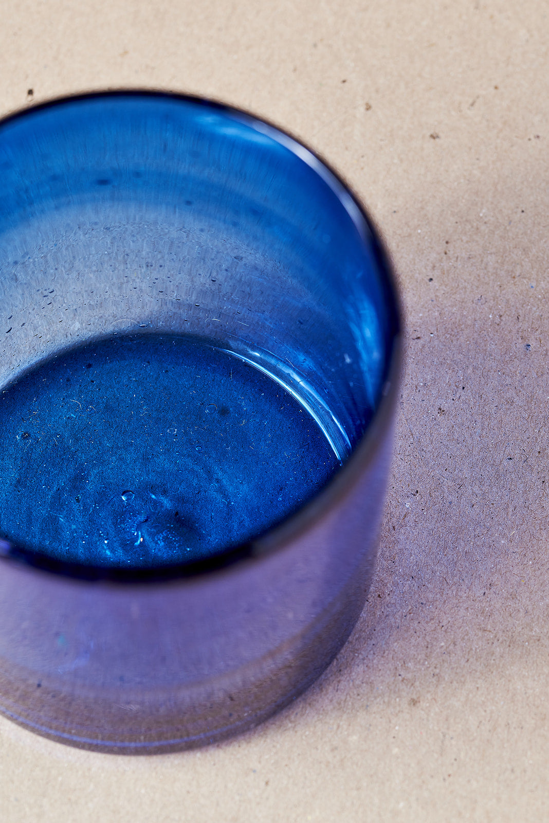 PACK OF 4 | Glass - Blue Round