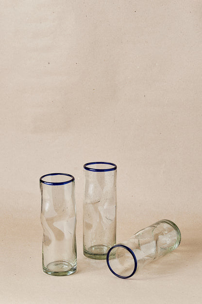 PACK DE 2 | Vaso - Blue Rim Semi-Creased